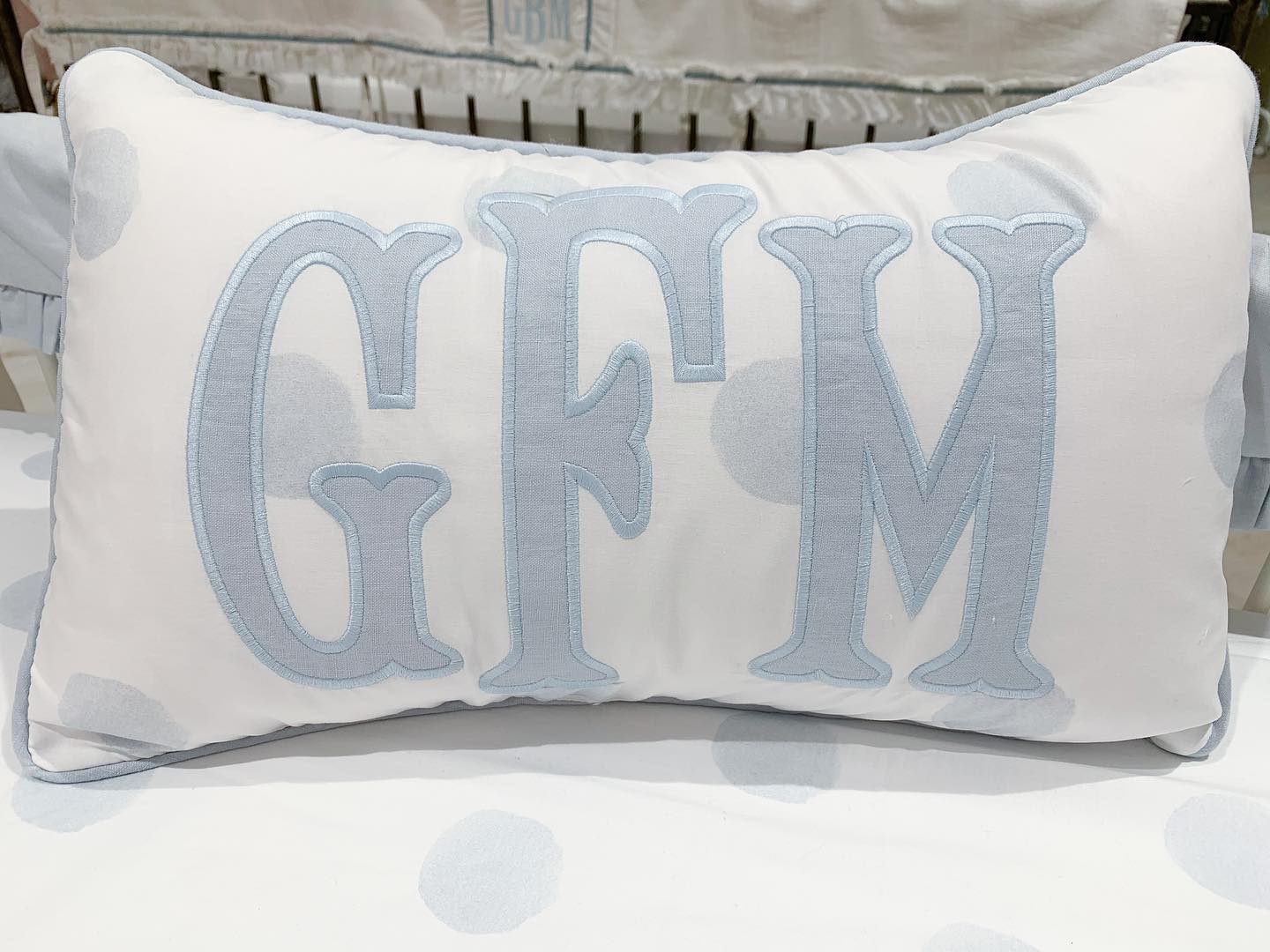 The Regatta Applique Monogram outlet Pillow Cover or Sham - Choice of Size and Colors