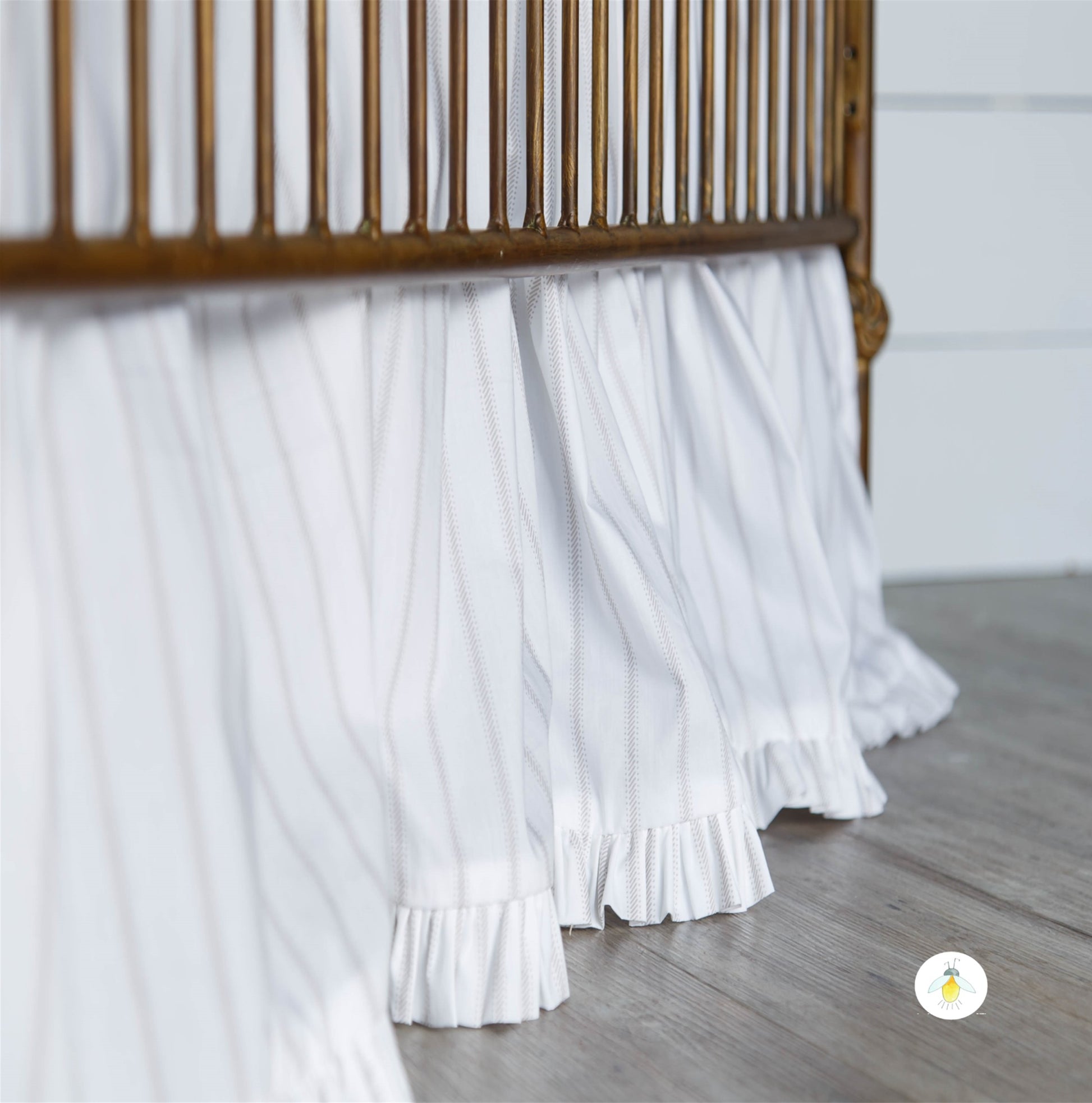 Fabric : TICKING STRIPES – Fireflies Nursery Linens